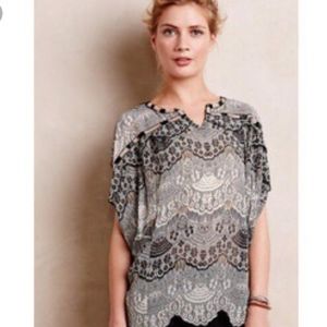 Anthropologie Embellished Blouse
